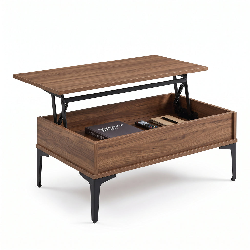 Lift Top Coffee Table with Hidden Storage – Modern Multifunctional Living Room Table for Everyday Living