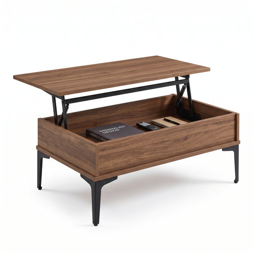 Lift Top Coffee Table with Hidden Storage – Modern Multifunctional Living Room Table for Everyday Living