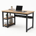 Modern Home Office Desk – Spacious Computer Desk with Durable Metal Frame and Clean Minimal Design